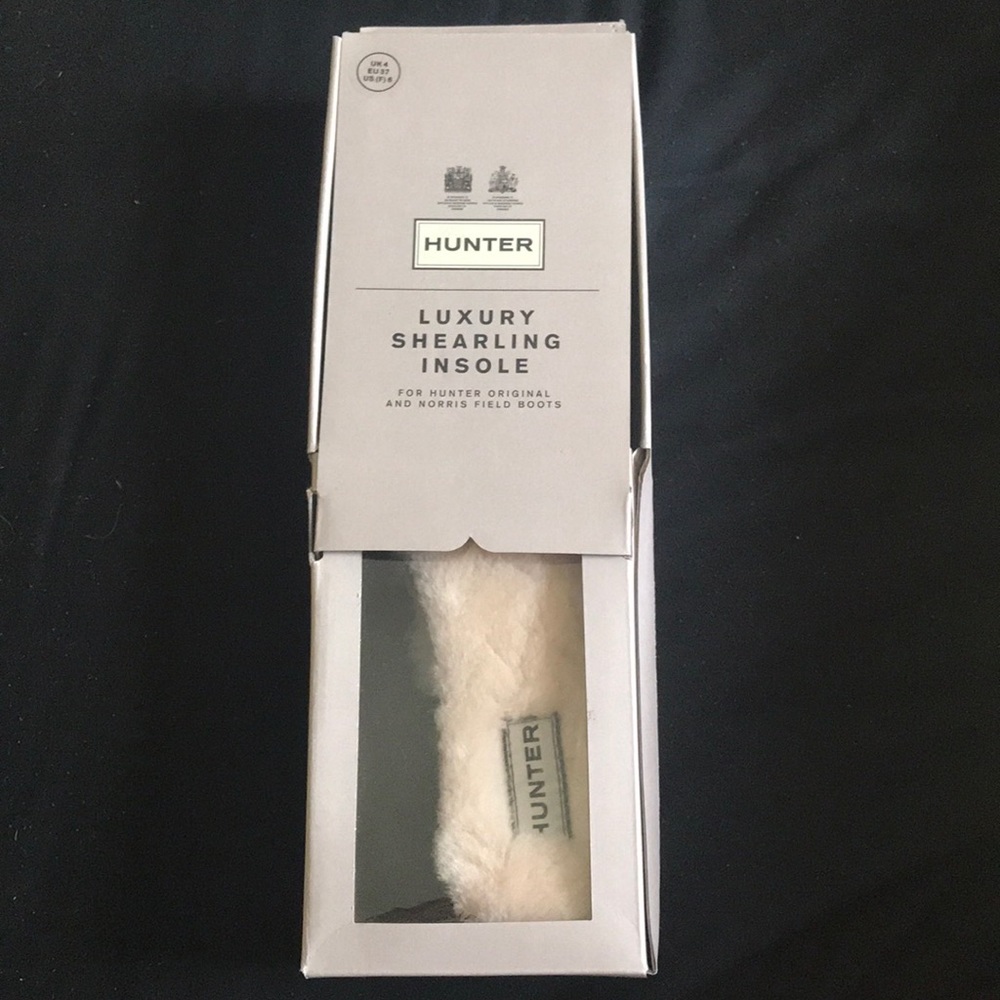 Hunter boots shearling insole